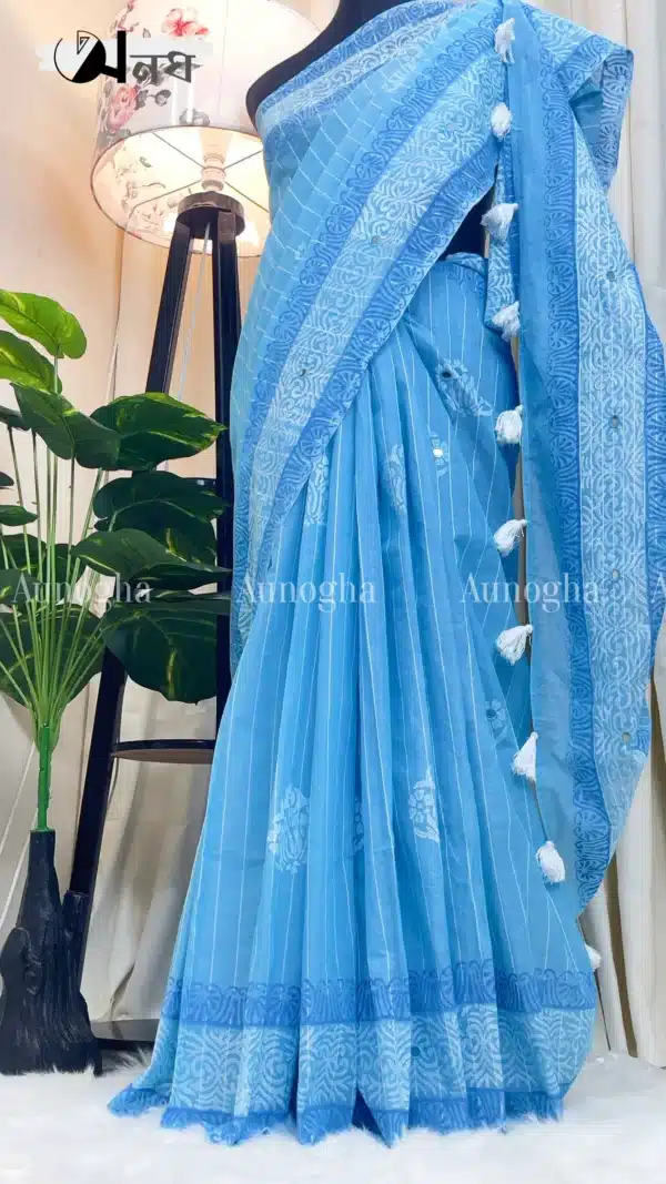 Sky Serenity Saree Aunogha bd